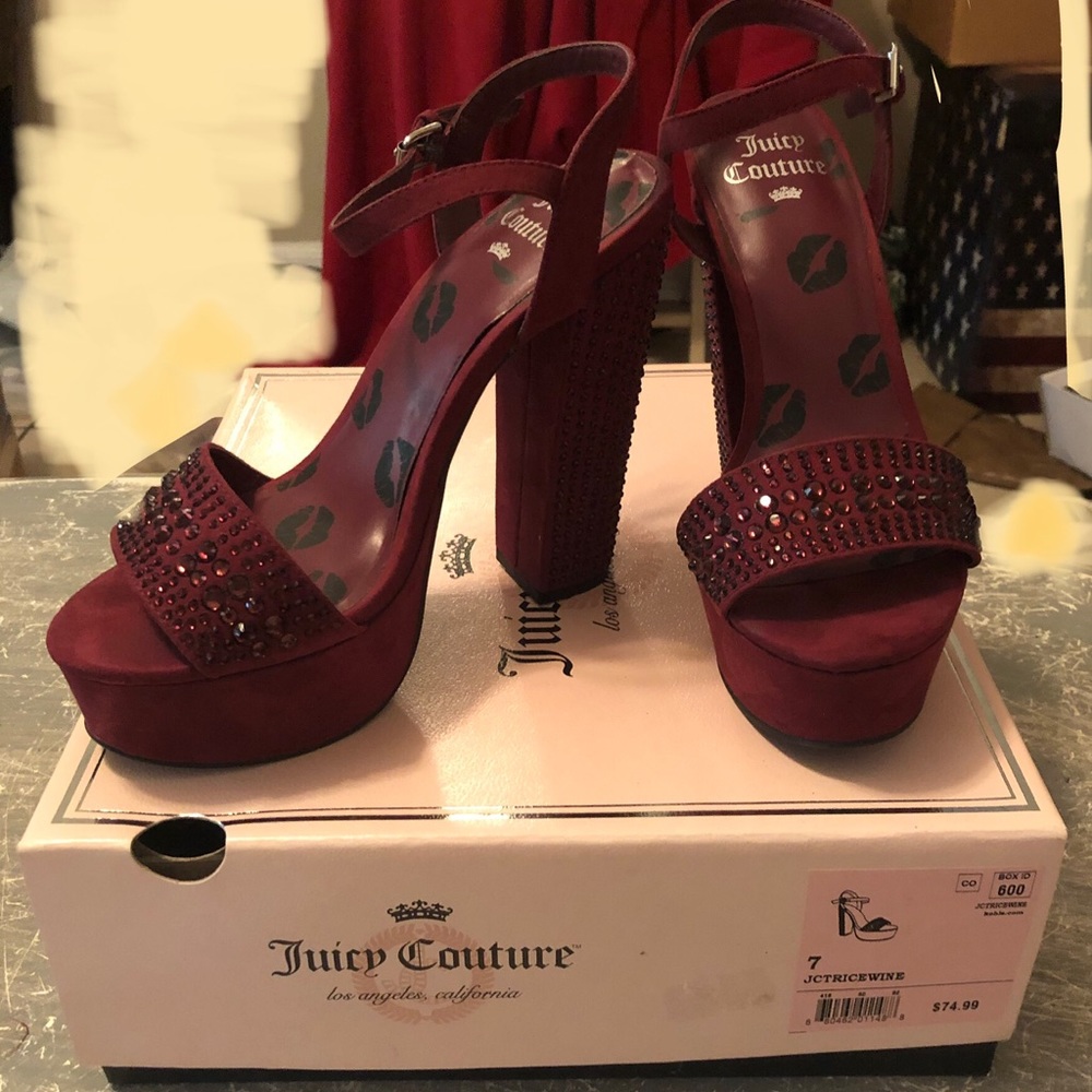 Juicy Couture sz 7 women’s shoes. 2 pr-1 black